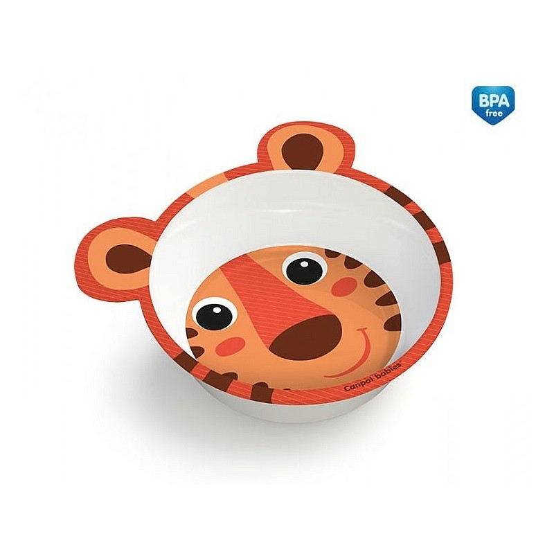 CANPOL BABIES deep platter melamine 490ml 4/520, orange