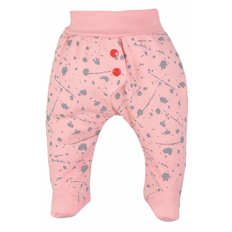 KOALA HIP-HIP baby pants with feet 62 size, 08-465 pink