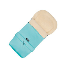 WOMAR ZAFFIRO SLEEP&GROW S20 Sheep wool sleeping bag for stroller, light turquoise