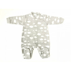 ZUZIA romper with long sleeve 74 size JEŽ 1729/74 grey clouds