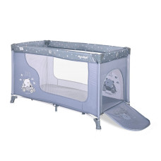 LORELLI MOONLIGHT I LAYER baby cot for rest and play 120x60cm SILVER BLUE CAR