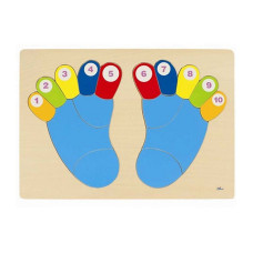 GOKI wooden puzzle feet 57876