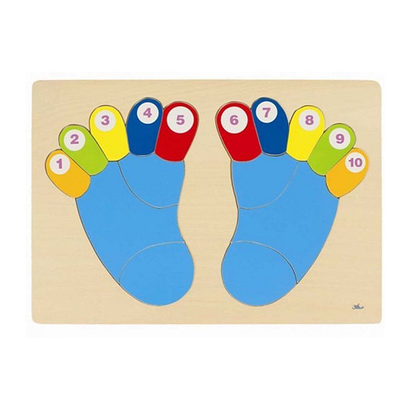 GOKI wooden puzzle feet 57876