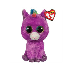 TY Beanie Boos soft toy ROSETTE unicom purple, TY36328