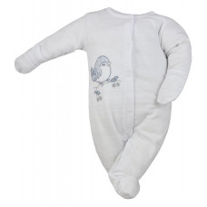 KOALA SIKORKA romper with long sleeves 62 size 08-304 white