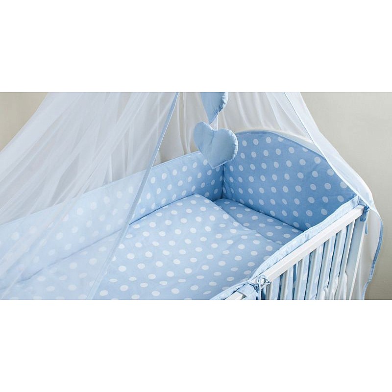 ANKRAS DOTS bed linen 5 parts 135x100sm - 360sm - blue