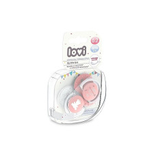 LOVI MY LITTLE LOVE Dummy Silicone MINI dynamic 0-2m 2 pcs., 22/847 GIRL