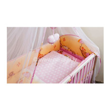 ANKRAS rim for cots Elephant with an umbrella 360sm - pink