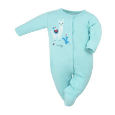 KOALA HAPPY BABY romper with long sleeves size 80 07-494 turquoise