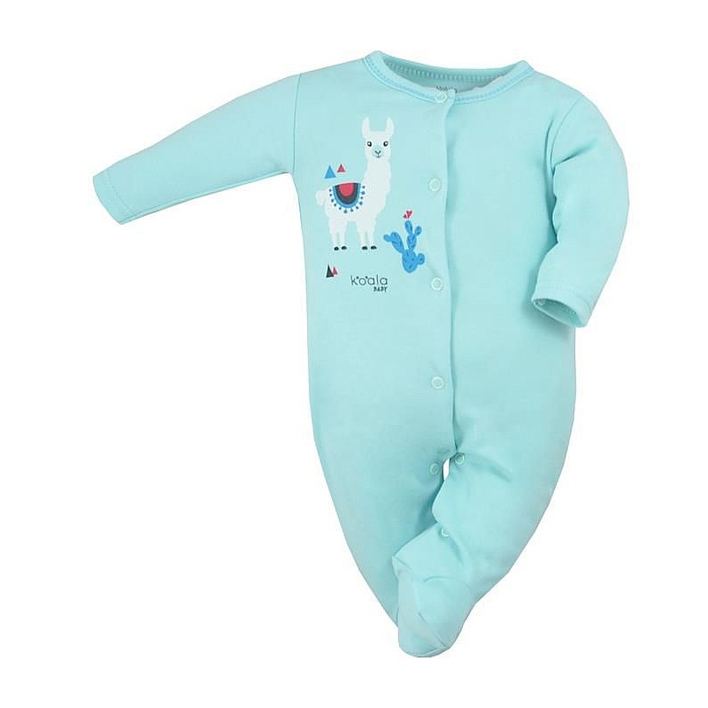 KOALA HAPPY BABY romper with long sleeves size 80 07-494 turquoise