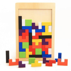 Wooden Tetris game 40 pcs.