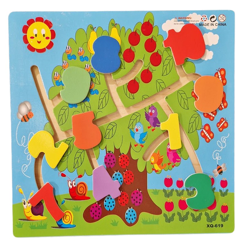 GERARDOS TOYS Wooden maze puzzle tree 60568