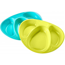 TOMMEE TIPPEE EXPLORA plate Triplex, 12 months., 2 pcs.