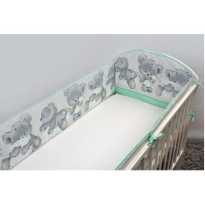 ANKRAS MIKA protector for crib rungs 360cm mint