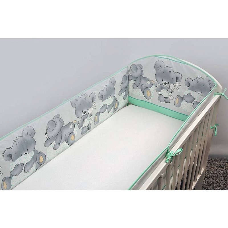 ANKRAS MIKA protector for crib rungs 360cm mint