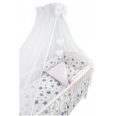 ANKRAS NEW STARS 5-piece bedding set 120x90cm/180cm pink