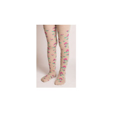 BELLISSIMA Childrens tights 86/92 size, B400 beige-flowers