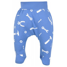 KOALA NARZEDZIA baby pants with feet 56 size, 08-232 blue