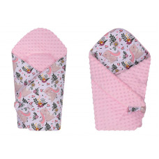 DUET BABY baby envelope MINKY 2 sided 671 (874613) Rabbit pink