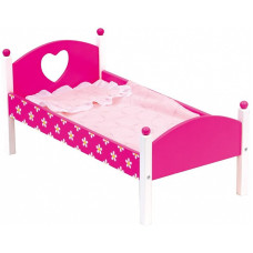 BINO Pink doll bed with linens 83700