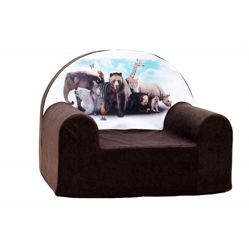 WELOX MAXX children's chair, brown-Animals