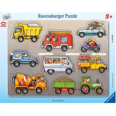 Ravensburger Frame Puzzle Vehicles 10pc. 3+ R 05232