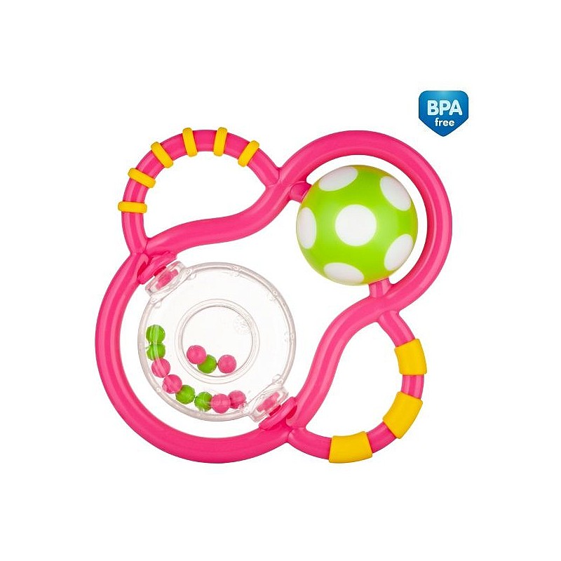 CANPOL BABIES Rattle + 0m 56/144 Pink