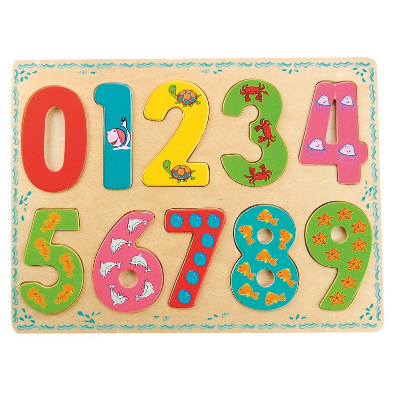 BINO wooden puzzle NUMBERS 24m+ 88109