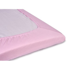 TROLL Fitted sheet 120x60x8cm Jersey delux BBD-SJ0002 / BCT-SJ120CO rosa/pink