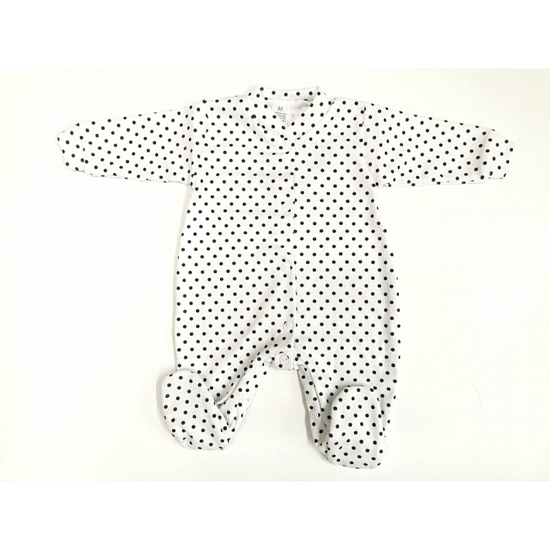 ZUZIA romper with long sleeve 62 size JEŽ 1729/62 white/dark blue dots