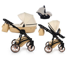 JUNAMA TERMO LINE MIX Universal pram 3in1, col. 02 beige