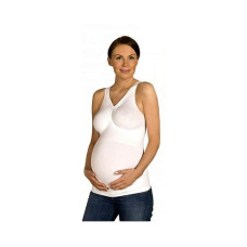 CARRIWELL Seamless Maternity Light Support Top seamless top size S, White 1000