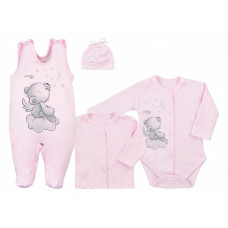 KOALA ANGEL baby clothes set 4D 56 size, 08-990 pink