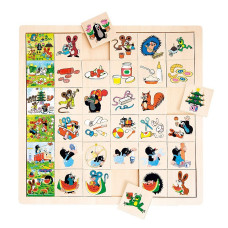 BINO wooden puzzle Little Mole 12m+ 13728