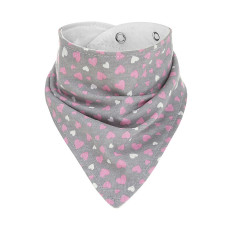 AKUKU baby bandana bib 1pcs, A1505 HEARTS