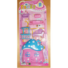 ERJUTOYS doll house with furniture JU9287