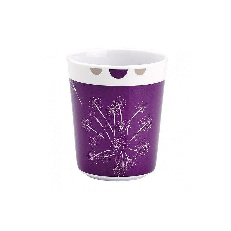 THERMOBABY cup of melamine FIREWORKS, 1610 - purple