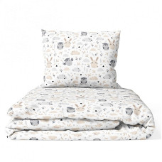 ANKRAS RABBIT AND OWL bedding set of 2 pieces 135x100cm