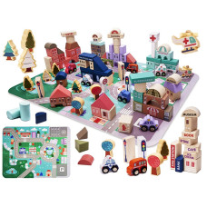 MPORT Game of wooden blocks - the city MXA120