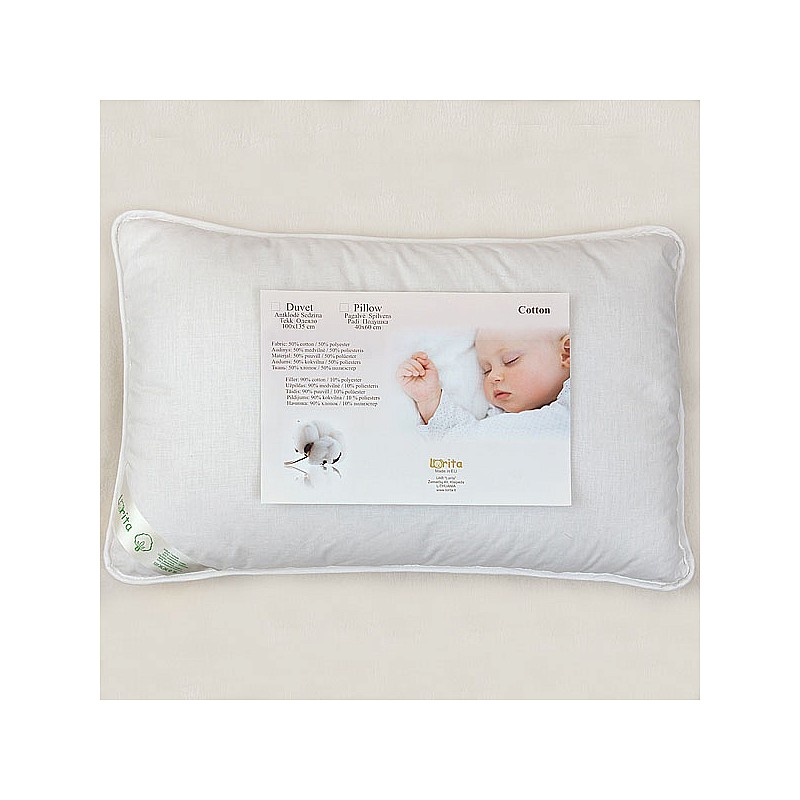 LORITA thick Pillow with Cotton filler, 40x60 cm 803