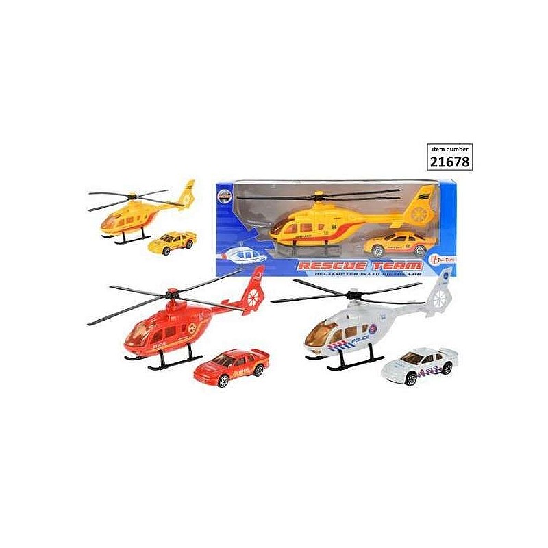 Toi-Toys Play set Helicopter with toy car 21678Z