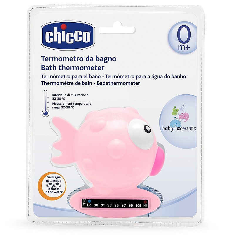 CHICCO bath thermometr Fish, pink