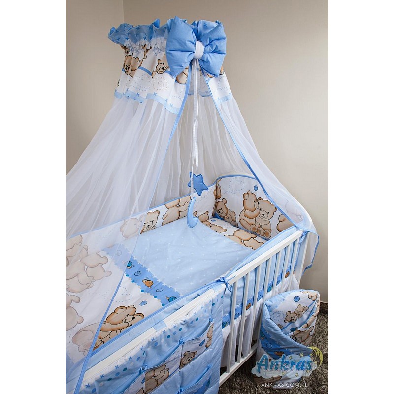 ANKRAS FRIENDS Bed linen 4 parts 135x100sm - 360sm - blue