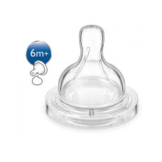 PHILIPS AVENT SCF636 / 27 AIRFLEX bottle nipples for 6+ months. (2 pcs.)