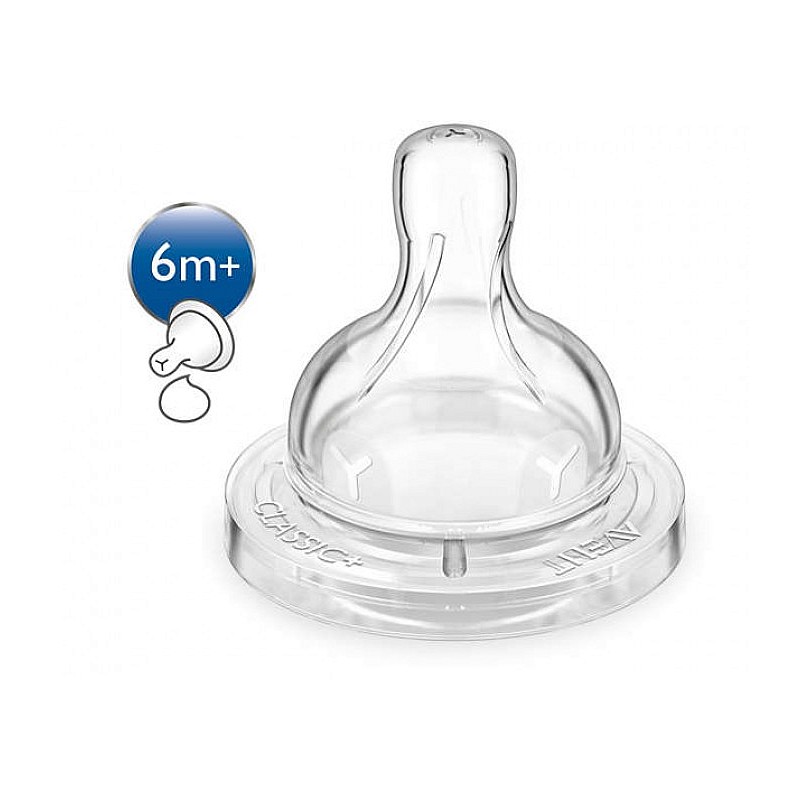 PHILIPS AVENT SCF636 / 27 AIRFLEX bottle nipples for 6+ months. (2 pcs.)