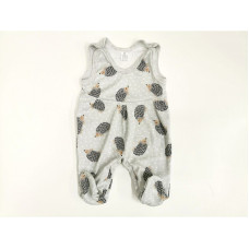 ZUZIA Romper 56.size, JEŽ 171/56 grey hedgehogs