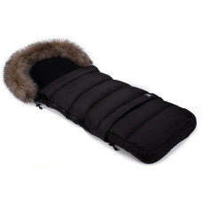 COTTONMOOSE warm sleeping bag with elongation COMBI 736 black-black