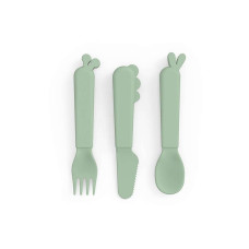 Done by Deer Kiddish cutlery set Green 261141 (1126413)