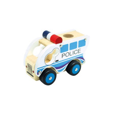 BINO Wooden car POLICE 84082