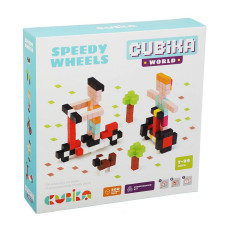 CUBIKA Wooden construction set 7years+ Speedy Wheels 200pcs., 15290